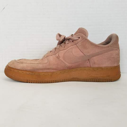 Buy the Nike Air Force 1 Suede Particle Pink Men Size 11 Color Salman Pink | GoodwillFinds