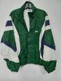 Reebok Green Windbreaker Jacket Men's Size L image number 1