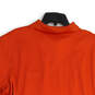Mens Orange Spread Collar Short Sleeve Polo Shirt Size XXL/2TG image number 4