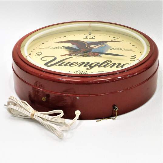Yuengling Lager Beer Americas Oldest Brewery Neon Lighted Advertising Wall Clock image number 2