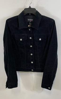 Polo Jeans Co. Ralph Lauren Womens Black Cotton Corduroy Jacket Size Medium