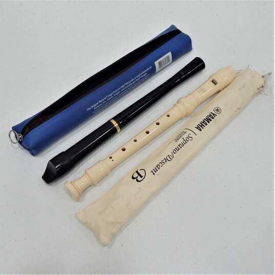 Lot of Twenty (20) Plastic and Wood Student Soprano Recorders image number 10