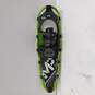 Unisex Snowshoes Green With Ski Pole Metal In Bag image number 4