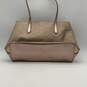 Womens Rose Gold Glitter Leather Inner Pocket Double Handle Zipper Tote Bag image number 3