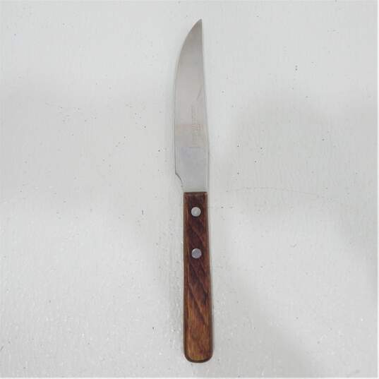 J. A. Henckels Zwilling Nederland Rostfrei Steak Knives Wood Handle Set Of 3 image number 2