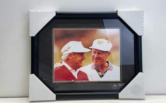 Framed & Matted Arnold Palmer & Jack Nicklaus Photo Signed by Jim Stein image number 2