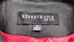 Kenneth Cole Black Leather Jacket Size M alternative image