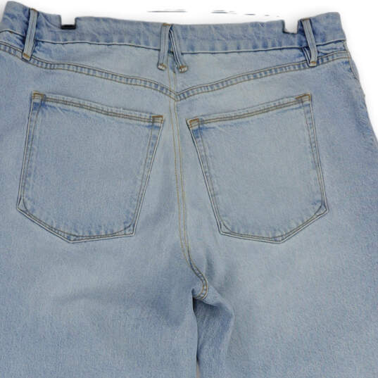 Womens Light Blue Denim 5-Pocket Design Skinny Leg Jeans Size 14 image number 4