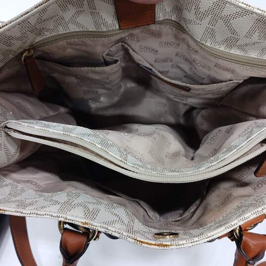 3pc Women's Michael Kors Leather Tote Bag Bundle w/Wallet image number 6