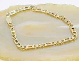 Fancy 14k Yellow Gold Link Chain Bracelet 6.0g alternative image