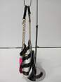 Betsy Johnson Black & White Striped Purse w/ Pink Bow image number 3