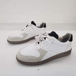 Everlane ReLeather White Lace Up Tennis Shoes Unisex Men's Size 8 | Women's Size 10