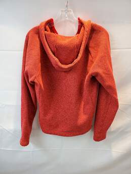 The North Face Half Zip Red Pullover Hooded Sweater Women's Size L alternative image