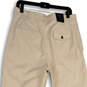 NWT Womens White High Rise Flat Front Slash Pocket Chino Pants Size 12 image number 4