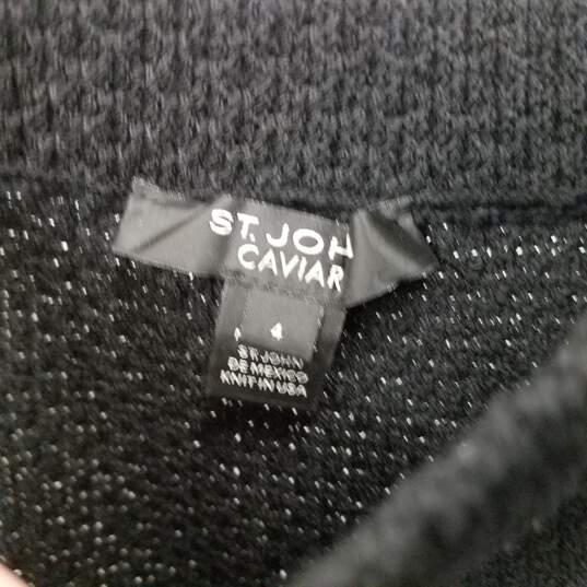St John Caviar Black Skirt Size 4 image number 3