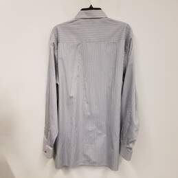 Mens Multicolor Cotton Striped Long Sleeve Button Up Dress Shirt Size XL alternative image