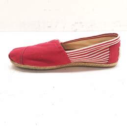 Toms Classic Rope Slip On Shoes Red 8.5 alternative image