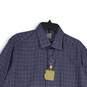 NWT Mens Blue Plaid Long Sleeve Spread Collar Button-Up Shirt Size Large image number 3