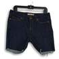 NWT J Brand Womens Blue Denim Dark Wash Low Rise Cut-Off Shorts Size 28 image number 1