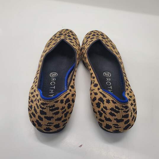 Rothy's Women's Animal Print Knit Round Toe Flats Size 8.5 image number 3
