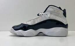 Air Jordan 6 Rings Sneakers 7 Black White Youth 8.5 Women's alternative image