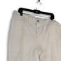 Womens White Denim Light Wash Pockets Comfort Straight Leg Jeans Size 16W image number 3