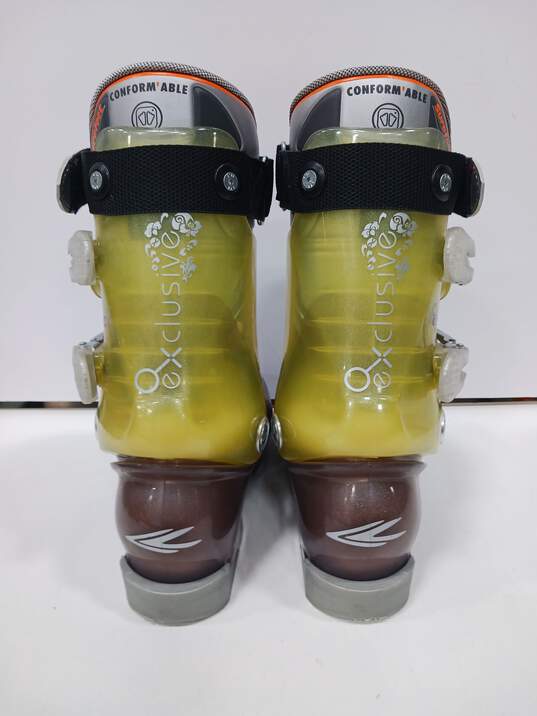 Lange Women's Green/Purple Ski Boots Size 6.5 283mm image number 3