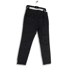 NWT Womens Gray Slash Pockets Regular Fit Straight Leg Chino Pants Size 6 alternative image