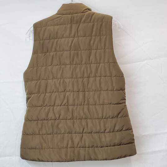 Michael Kors Tan Gold Zip Puffer Vest Size Small image number 2