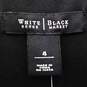 White House Black Market Black Faux Wrapped Midi Dress Women's Size 4 image number 3