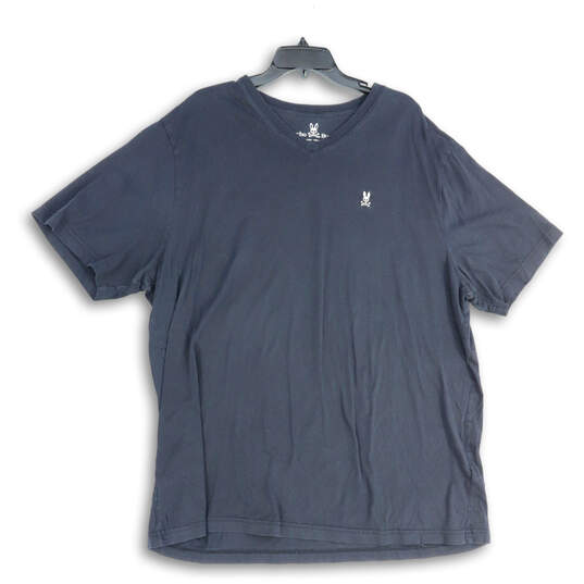 Mens Black Short Sleeve V-Neck Pullover T-Shirt Size 2XLT image number 1