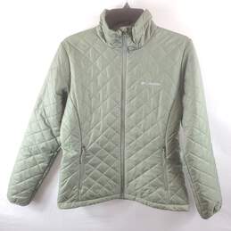 Columbia Women Olive Green Quilted Jacket M