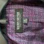John Meyer Women Black Purple Pinstripe Button Up Blazer Jacket L 14 NWT image number 3