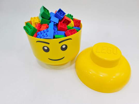 4.6 LBS Assorted LEGO Duplo W/ Storage Head image number 1