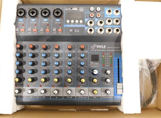 Pyle Brand PMXU83BT Model 8-Channel Bluetooth Studio Mixer and Audio Mixing Console w/ Accessories image number 5