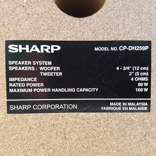 Sharp XL-DH259P Compact Home Theater System image number 8