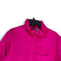 Womens Fuchsia Mock Neck Long Sleeve Full-Zip Jacket Size 1X image number 3