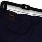 NWT Mens Blue Flat Front Slash Pockets Regular Fit Chino Shorts Size 34 image number 4