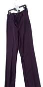 NWT Studio 1940 Womens Burgundy Flat Front Pockets Slacks Dress Pants Size 8M image number 2