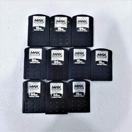 Lot Of 10 PS2 Memory Cards