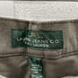 NWT Womens Green Flat Front Pockets Classic Bootcut Leg Ankle Pants Size 14 image number 3