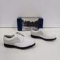 Men's White Foot Joy New Golfing Shoes Size 8.5 In Box image number 1
