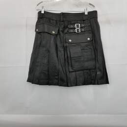 Black Leather Kilt Size 36 alternative image
