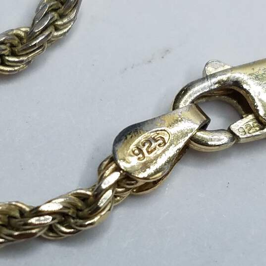 B.B Sterling Silver Asst. Chain Jewelry Bundle 3pcs 19.4g image number 4