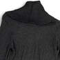 Womens Gray Cowl Neck Long Sleeve Pockets Tight-Knit Pullover Sweater Sz XS image number 4