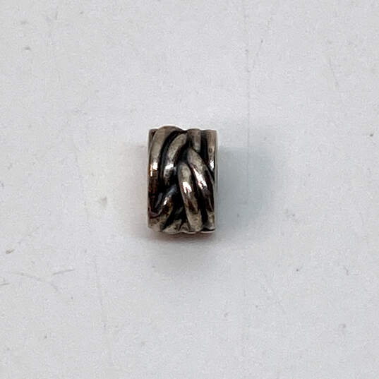 Designer Pandora 925 ALE Sterling Silver Braided Clip Bead Charm image number 2