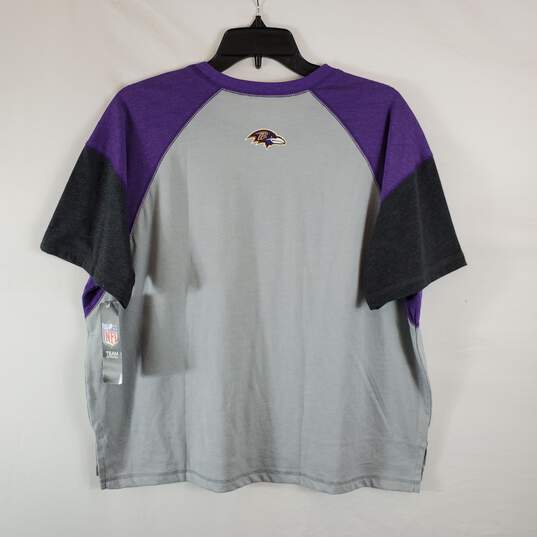 NFL Team Apparel Ravens Women Grey Shirt L NWT image number 3