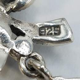 Sterling Silver Marcasite Crystal Earring Pendant Jewelry Bundle 13.3g alternative image