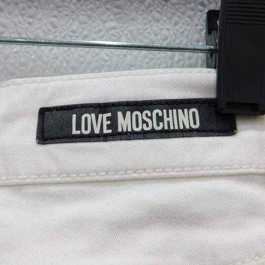 Love Moschino White Capris w/Gold Tone Buttons image number 6