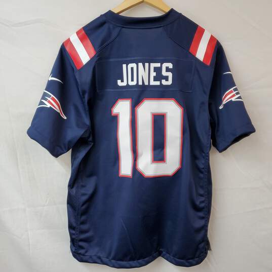 Nike New England Patriots Jones NFL Football Jersey Men's LG image number 1